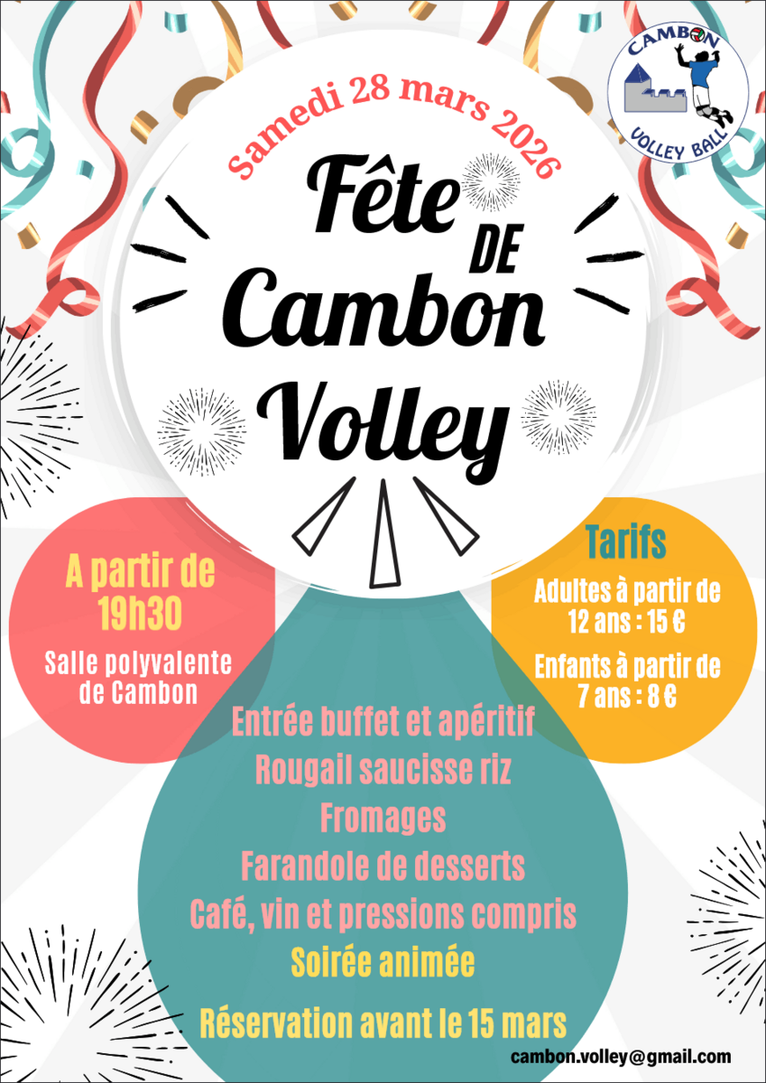 Fête du club Cambon Volley 2026